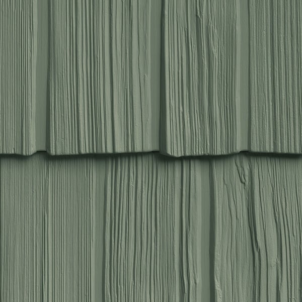 The Foundry 10in. W x 62 1/2in. L Exposure, Vinyl Staggered Shakes Total 100 Sq. Feet, 152 - Forest Green, 23PK 1201152 - main